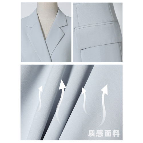 西裝連衣裙女高級感夏季氣質簡約正式場合職場通勤正裝職業工作服