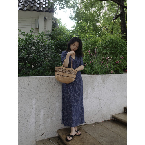DaisyLife  | 法式經典jue佳版型 真絲印花連衣裙