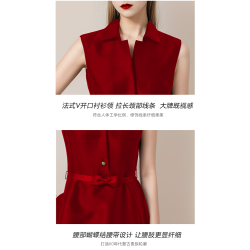 紅色連衣裙女夏法式訂婚宴會禮服重要場合氣質長裙高級感簡單大方