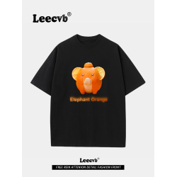 Leecvb美式潮牌男女同款夏裝2025新款時尚流行短袖男t恤聯名上衣