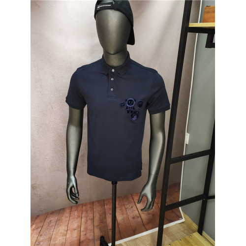 湯米2025夏季新款polo衫男短袖登月系列重工藝刺綉保羅衫男t恤