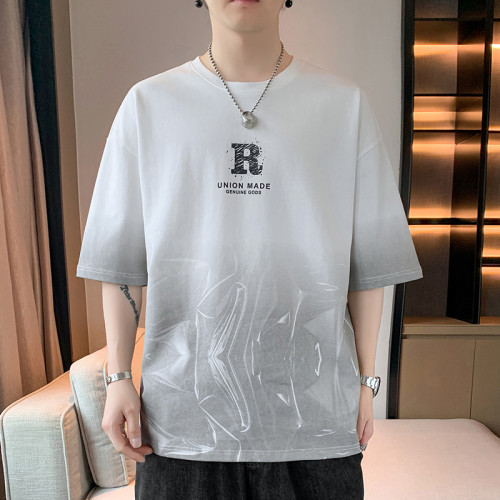 夏季短袖男T恤潮牌ins帥氣百搭半袖男裝上衣服薄款體恤休閒短袖