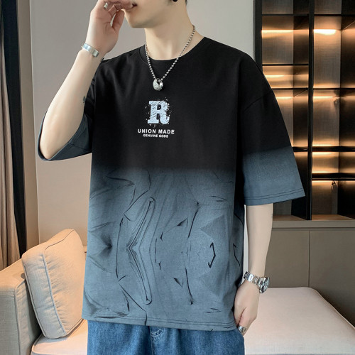 夏季短袖男T恤潮牌ins帥氣百搭半袖男裝上衣服薄款體恤休閒短袖