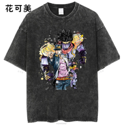 我愛公雞街霸新款夏季歐美潮牌搞笑創意滑稽卡通水洗短袖男t恤