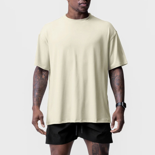 mens fitness crossfit tshirts Man Gym tops男t恤青年短袖潮Tee