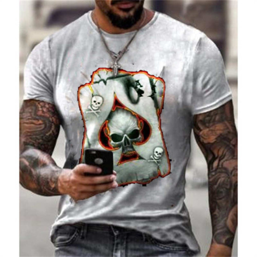 Indian 3D Digital Print Men's T-Shirt印第安人3D數碼印花男T恤