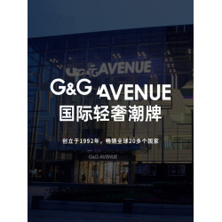 G&G AVENUE 夏季純棉短袖男t恤2023新款輕奢時尚寬松帥氣半袖體恤