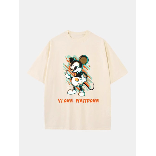 VLONE WE11DONE潮牌男女同款夏裝2025新款時尚流行短袖男t恤上衣