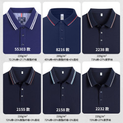 高級工作服男T恤夏季工裝翻領短袖上衣文化POLO衫刺綉