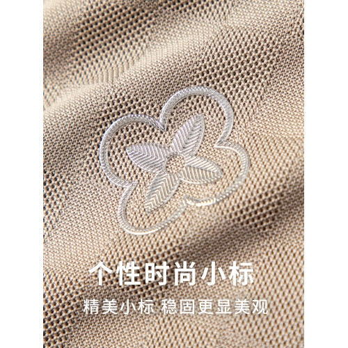 設計感小衆華夫格子短袖男t恤個性刺綉夏季薄款圓領上衣丅恤潮流
