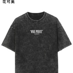 STRAWHAT CREW新款美式復古潮牌男t恤插肩袖寬松短袖T恤情侶上衣