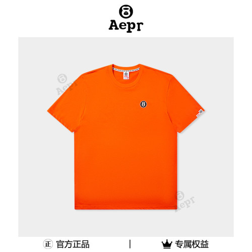 aepr[永夜]潮牌無性別短袖夏季經典圓領潮牌港風ins印花男T恤透氣