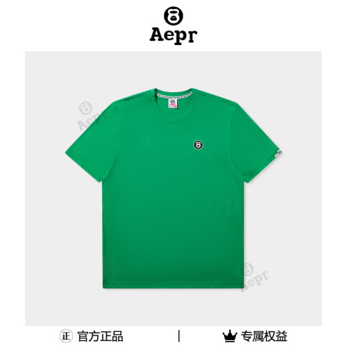 aepr[永夜]潮牌無性別短袖夏季經典圓領潮牌港風ins印花男T恤透氣
