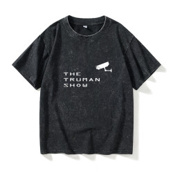 楚門的世界theTruman Show主題海報設計男T恤短袖個性衣服女男圓