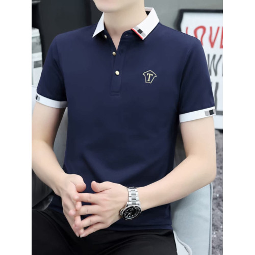 潮牌修身顯瘦POLO衫短袖男t恤翻領透氣休閒上衣潮流百搭夏天新款