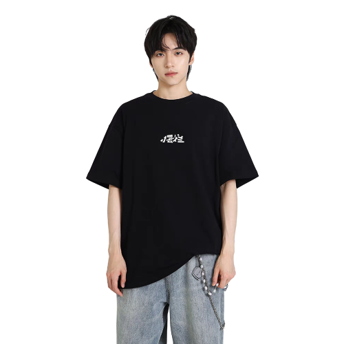 噹潮馬短袖男t恤夏新款ins印花百搭學生港風寬松半袖DF043-DCM01