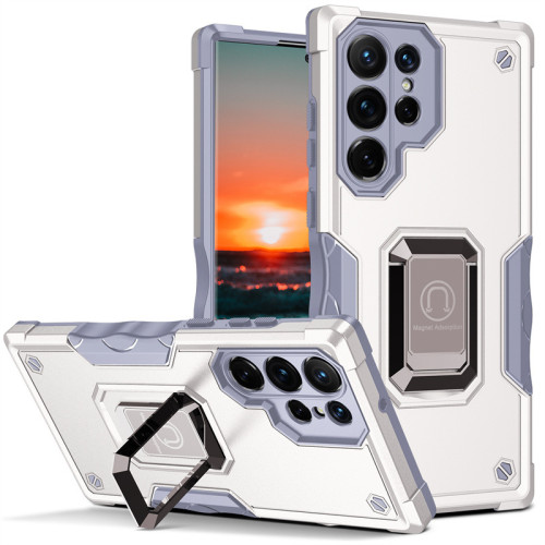 適用三星S25Ultra軍旗手機殼S24Ultra支架S23Ultra防摔24FE保護套