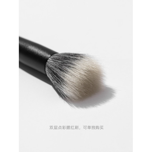 星兜小胖紫動物毛套刷8支可攜式化妝刷細光峰羊毛點彩刷散粉眼影刷