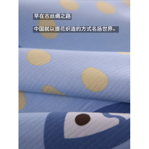 高檔純棉提花全棉加厚床單單件1.51.82.0m床上用品簡約日系一衹魚