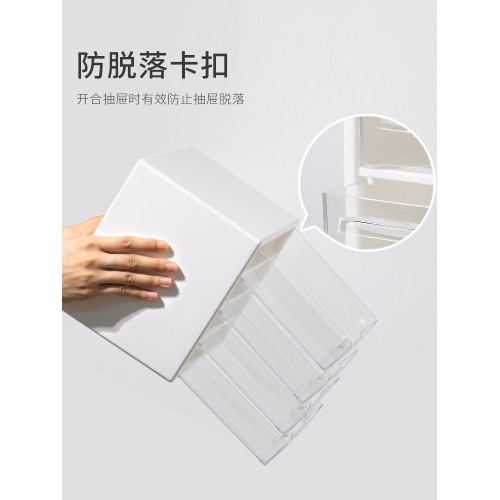 日本多層抽屜式整理盒透明亞克力書桌文具收納盒辦公用品小收納櫃