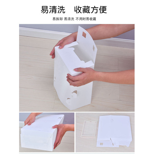 簡易鞋盒收納省空間宿舍塑膠鞋子整理神器家用組合透明鞋子防塵盒