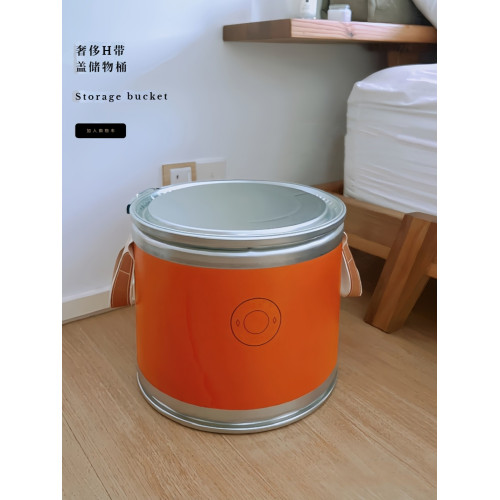 家用儲物桶 收納桶 密封帶蓋髒衣桶 置物小茶幾邊幾 零食玩具盒
