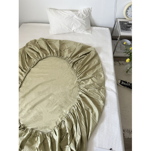馬卡龍純色/40支133X72純棉單雙人床單全包圍床笠150X200 180X200