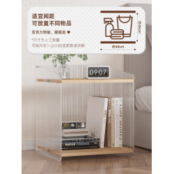 家用亞克力收納櫃沙發邊幾側邊櫃客廳置物架床頭櫃迷你陽台小茶幾