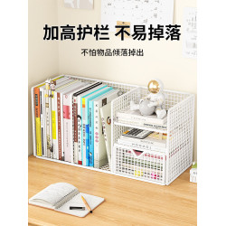 桌上書架桌面置物架工位辦公桌文件架書桌書本收納飄窗小層架書櫃