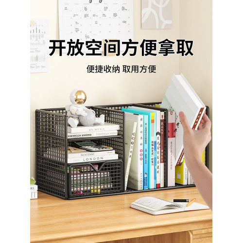 桌上書架桌面置物架辦公桌收納架宿舍書桌學習桌多層小層架分層架