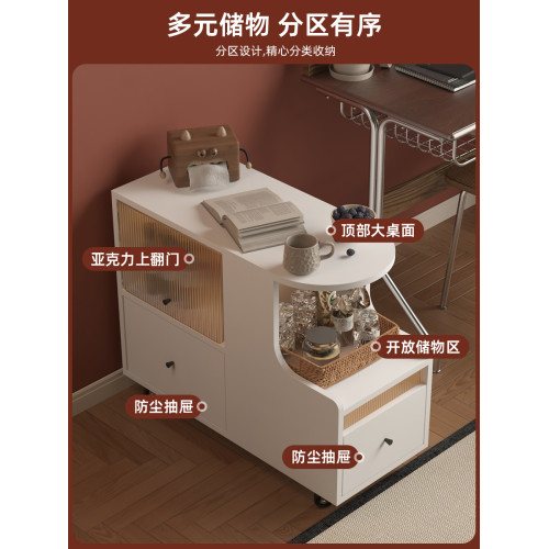 簡約沙發邊幾移動置物架客廳邊桌床頭櫃創意小茶幾書櫃零食置物櫃