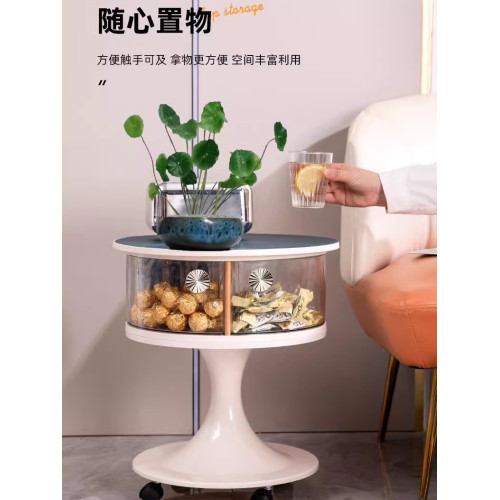 家用客廳收納盒零食小推車襍物多層收納落地置物架抽屜客廳小茶幾