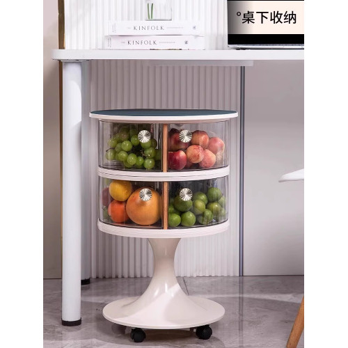 家用客廳收納盒零食小推車襍物多層收納落地置物架抽屜客廳小茶幾
