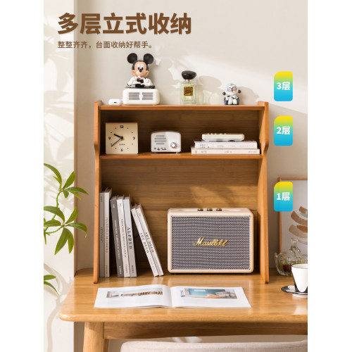 桌上書架桌面置物架辦公桌收納餐桌宿舍書桌多層小層架工位分層櫃