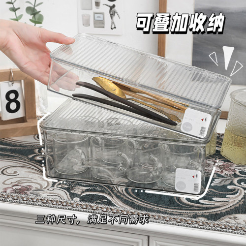 透明茶杯酒杯茶具收納盒杯子防塵玻璃水杯亞克力整理盒子小置物架