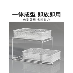桌面置物架書本收納盒學生書桌抽拉式文具筆筒辦公室桌上小收納架