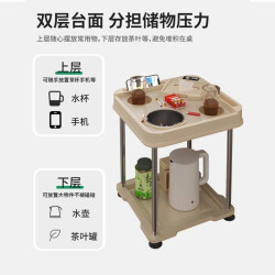 麻將桌茶幾茶水架雙層茶桌棋牌室專用菸缸茶水台麻將桌邊幾小茶幾