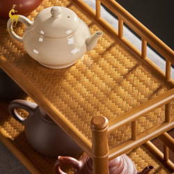 竹製茶具架茶杯架子桌面紫砂壺擺放展示置物架茶室小收納架博古架