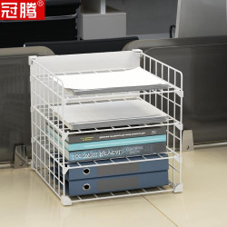 放東西的架子桌面收納神器辦公桌文件A4紙儲物架書房桌面小置物架