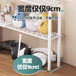 辦公桌面夾縫置物架延長板工位改造神器迷你小層架極窄伸縮分隔板