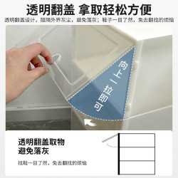 簡易鞋盒收納盒透明鞋子收納神器省空間塑膠鞋架整理家用鞋櫃防塵