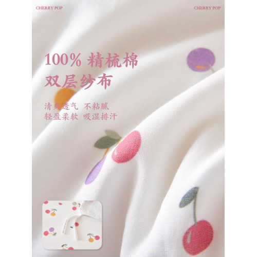 桑小圓純棉紗布嬰兒床單兒童床品寶寶床單柔軟可機洗新生兒可用