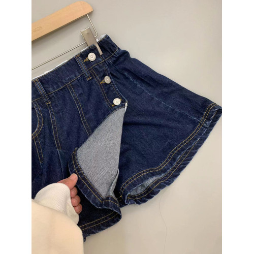 波拉韓童裝女童牛仔短裙2025春夏裝兒童半身裙小女孩洋氣裙褲短褲