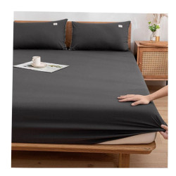 soft bed sheets fitted sheet cotton set 床墊套 純色床笠床單