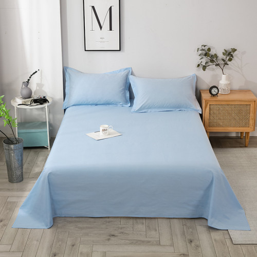 純棉床單mono color sheet bedsheet bed linen spread cotton1.8