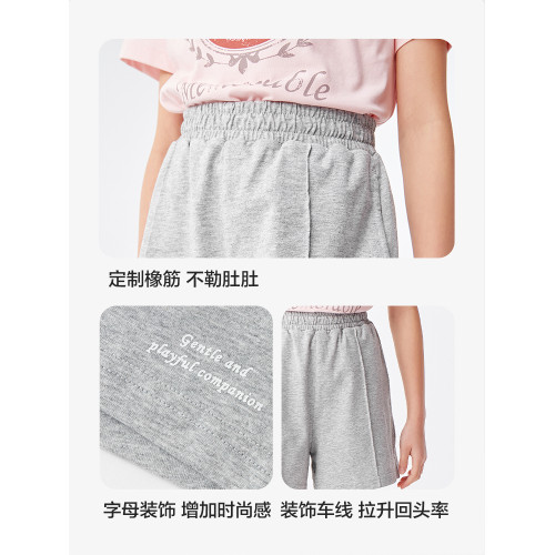 巴拉巴拉兒童短褲女童夏裝新款速乾運動褲子時尚童裝中大童潮