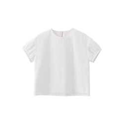 哈齒童裝夏季薄款兒童白襯衫韓版寬松短袖上衣女童夏裝新款中大童