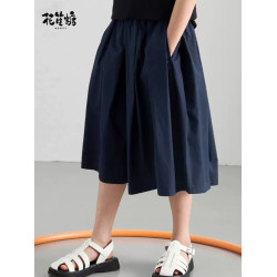 【設計師推薦】兒童濶腿短褲親子夏裝新款女童裙褲小女孩時尚褲子