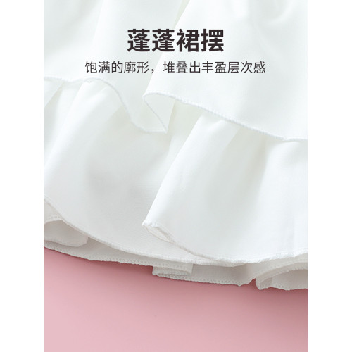 女童夏季半身裙2025新款防走光裙褲顯瘦女孩裙子百褶裙兒童蛋糕裙