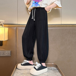 【CC家居控】女童褲子夏季薄款2024新款兒童長褲夏裝防蚊褲C2319